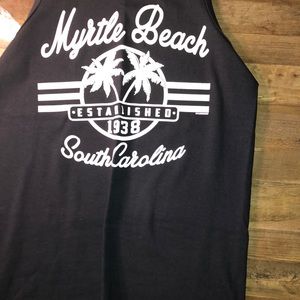 Mens Black Myrtle Beach Tank